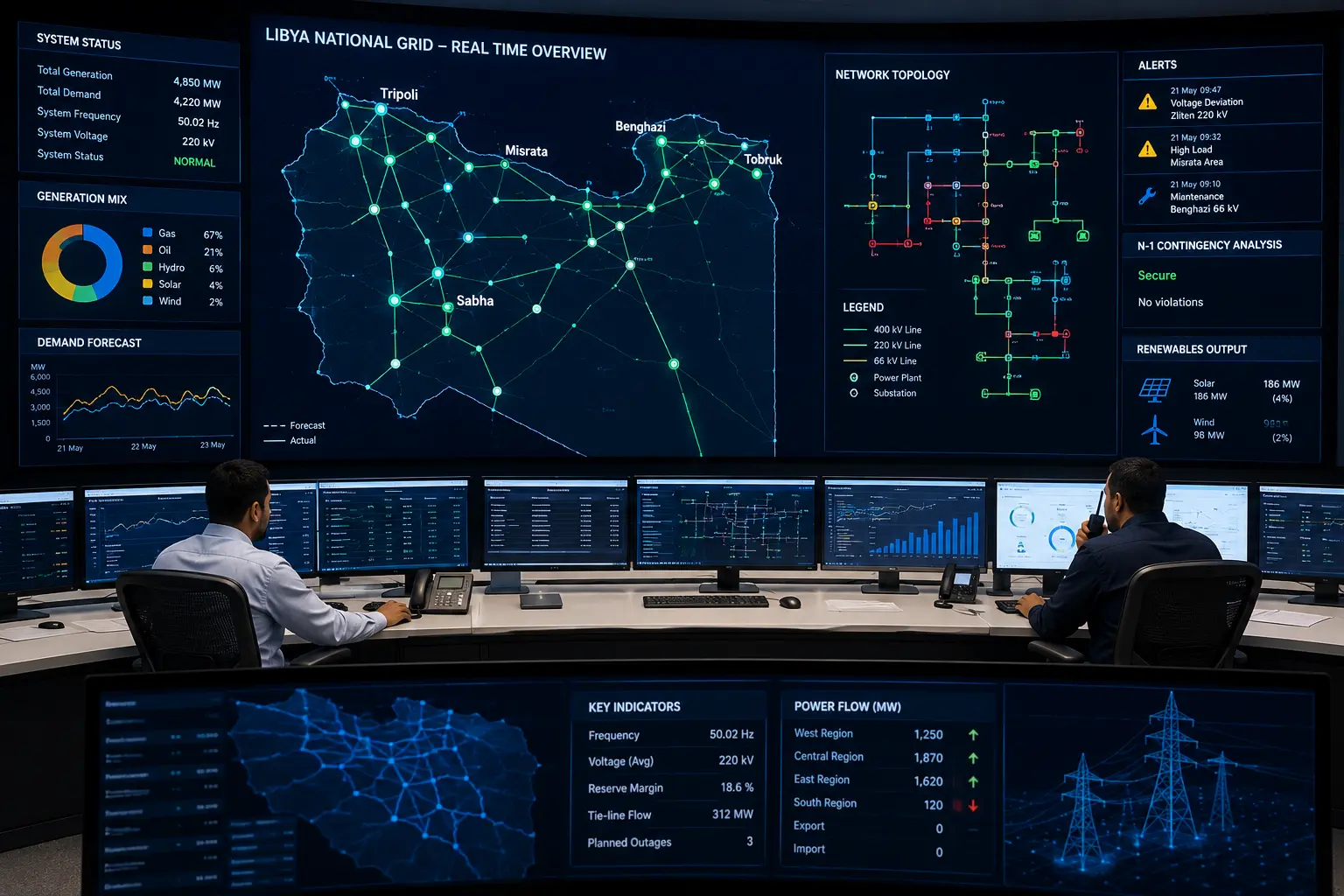 Digital Intelligence for Libya’s Future Grid – Strategic National Grid Case